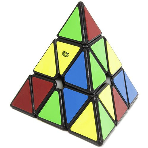 Пирамидка Рубика Магнитная MoYu Pyraminx Magnetic / Головоломка / Черный пластик  #1