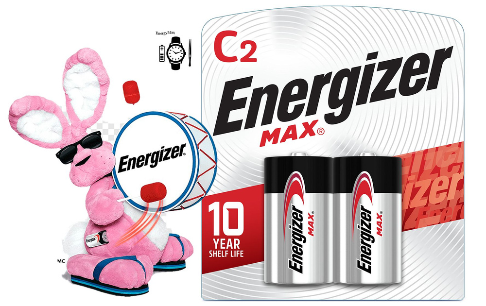 Energizer Батарейка C, Щелочной тип, 1,5 В, 2 шт #1