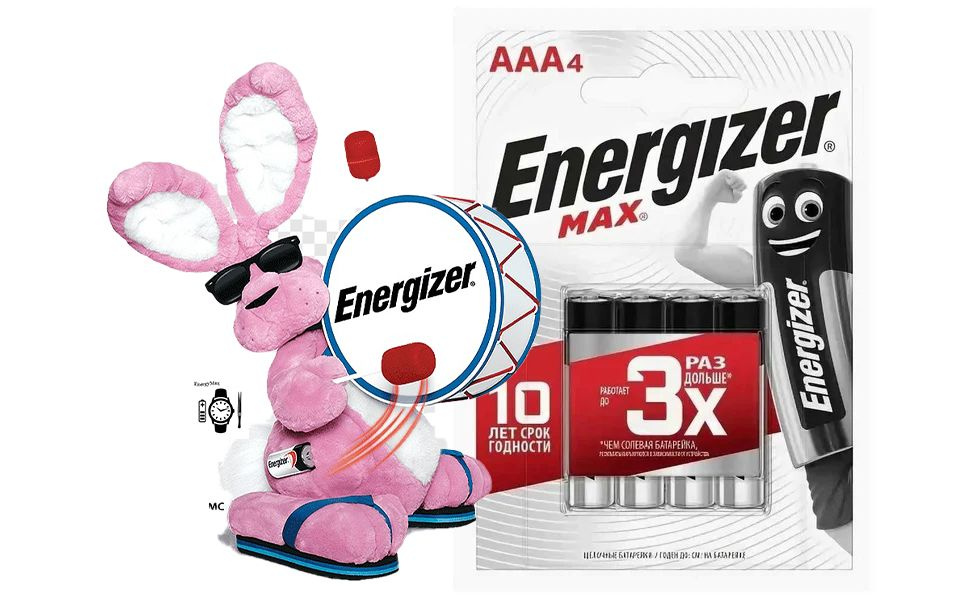 Energizer Батарейка AAA, Щелочной тип, 1,5 В, 4 шт #1