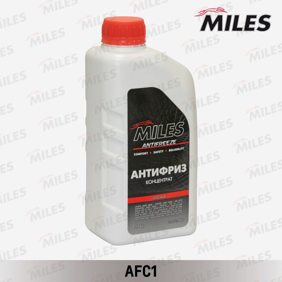 MILES Антифриз концентрат G12/G12+ (красный) 1кг (SUPER LONG LIFE COOLANT -40C) AFC1  #1