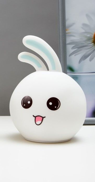 Ночник силиконовый детский, ночной светильник кролик Rabbit Silicone Lamp, для детской, гостиная  #1