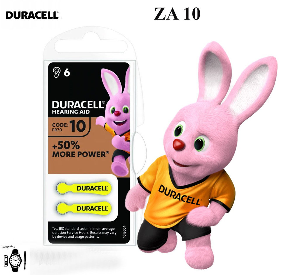 Duracell Батарейка PR70 (ZA10, V10, DA230), Щелочной тип, 1,4 В, 6 шт #1