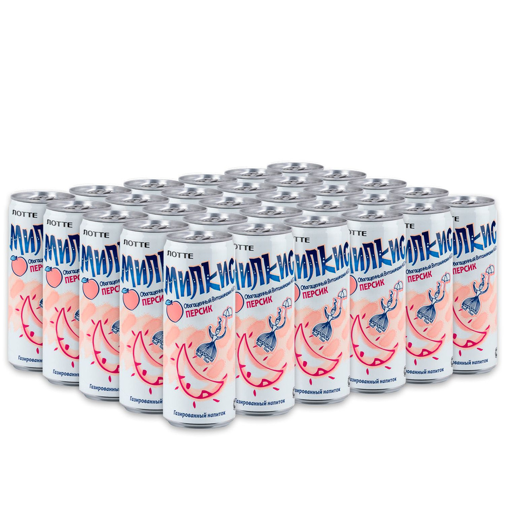 Напиток Lotte Milkis со вкусом Персика (Милкис) 0,25л х 30шт #1