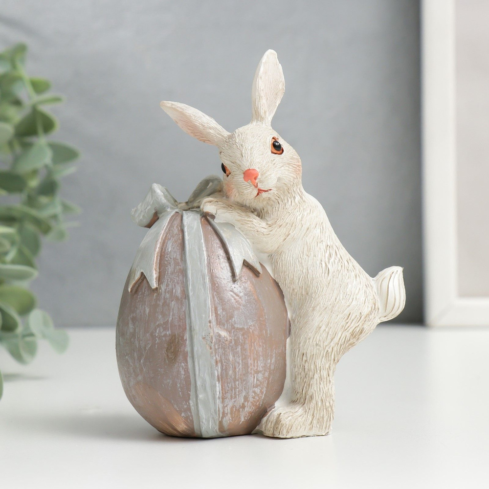 Сувенир статуэтка пасхальная заяц кролик 11 см #1