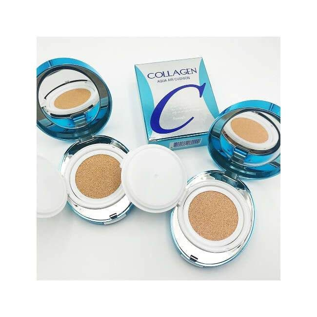 Enough Увлажняющий кушон с коллагеном 21 collagen aqua air cushion #1