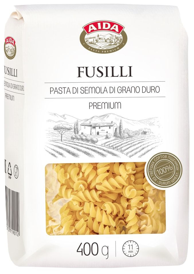 Макароны Aida Fusilli 400г х2шт #1