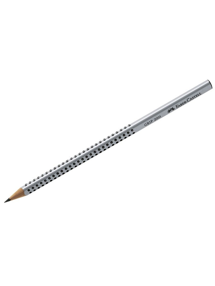 Карандаш ч/г Faber-Castell "Grip 2001" 2B, трехгранный, заточен. (5 шт.), 117002  #1