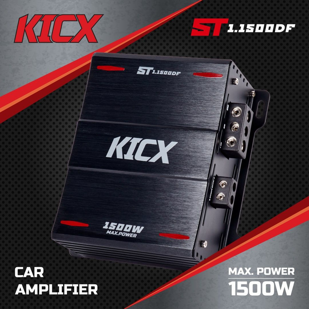 Усилитель моно блок Kicx ST-1.1500DF ( широкополосный ) #1