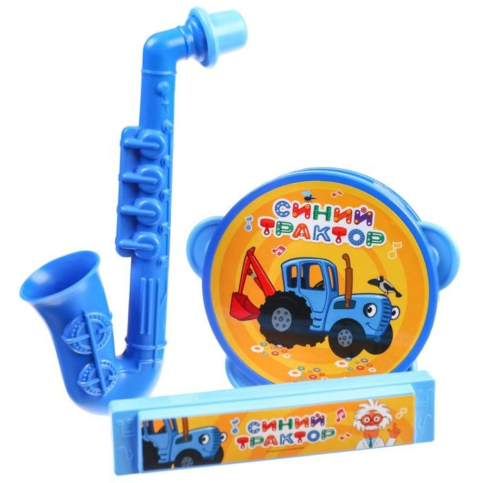 Музыкальные инструменты Синий трактор, в наборе 3 предмета  #1