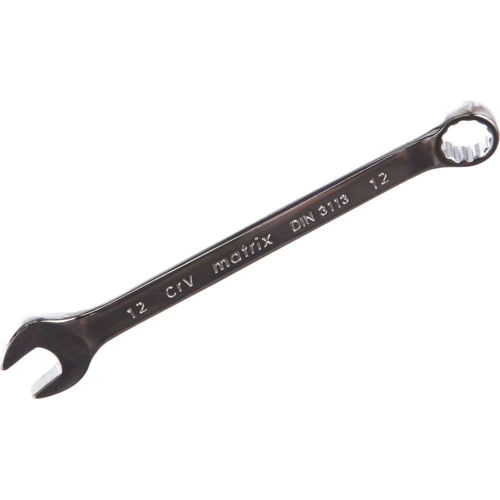MATRIX Ключ комбинированный, 12 мм, CrV, полированный хром// MATRIX 15156  #1