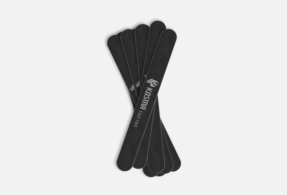 Набор пилок для ногтей 150/180 large black plastic base #1