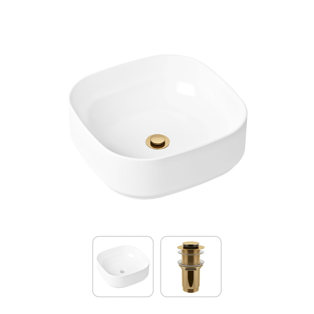 Накладная раковина для ванной Lavinia Boho Bathroom Sink Slim 21520832 в комплекте 2 в 1: умывальник #1