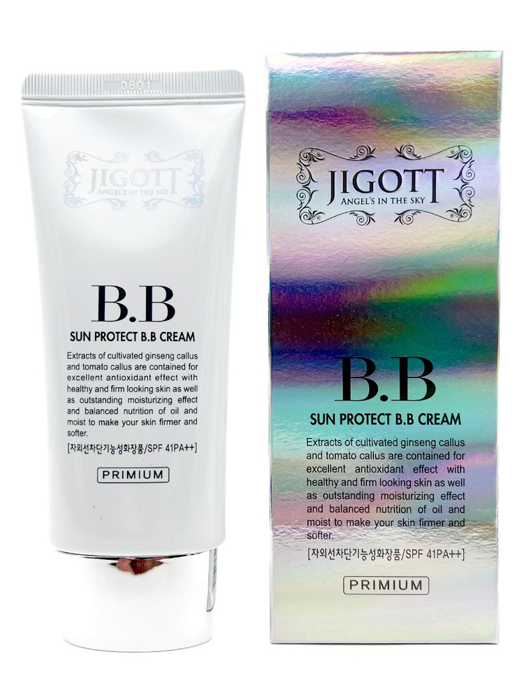 Jigott Солнцезащитный BB крем, тональное средство с высокой степенью защиты от ультрафиолета, Sun Protect #1