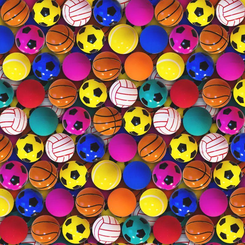 Попрыгунчик - 25 мм / Каучуковый мячик попрыгун 100 шт. / Спортивные мячики- Набор мячей прыгунов для #1