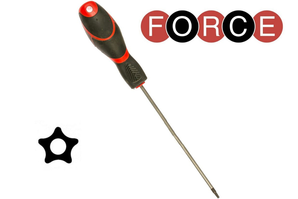 Отвертка TORX STAR пятилучевая звезда TS15 c отверстием FORCE 71F15  #1