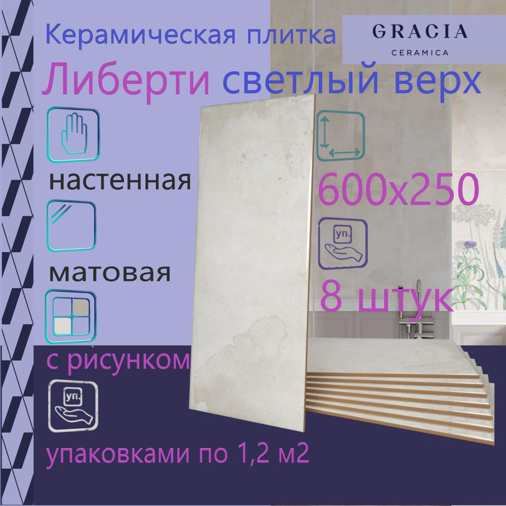 Gracia Ceramica Плитка керамическая60 см x 25 см #1