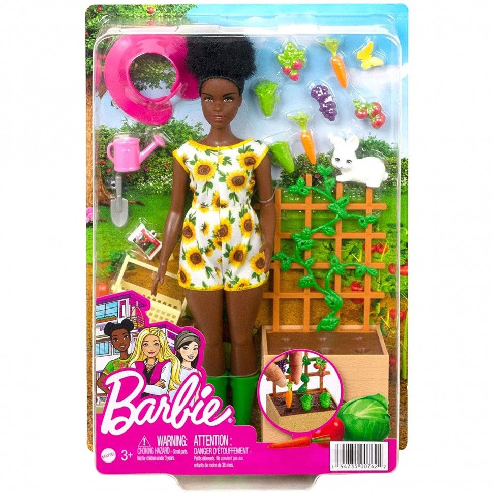 Кукла Mattel Barbie с зайчиком HCD45 #1