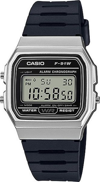 Японские наручные часы Casio F-91WM-7A #1