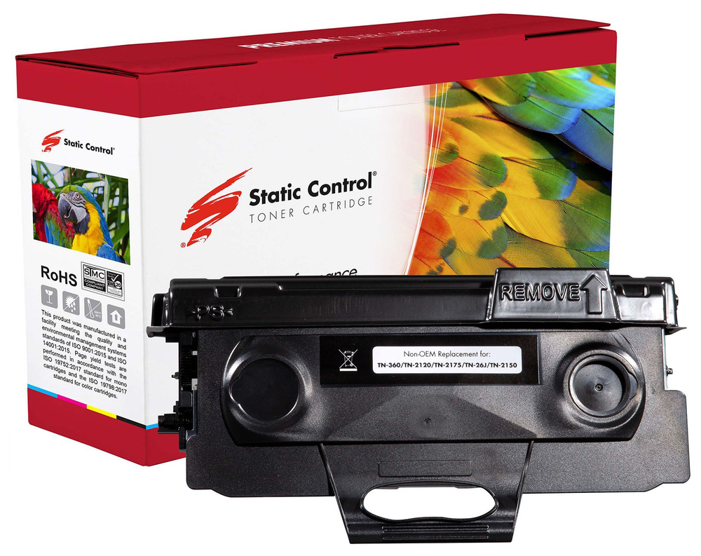 Картридж Static Control 002-03-LTN360 лазерный картридж (Brother TN-2175) 2600 стр, черный  #1