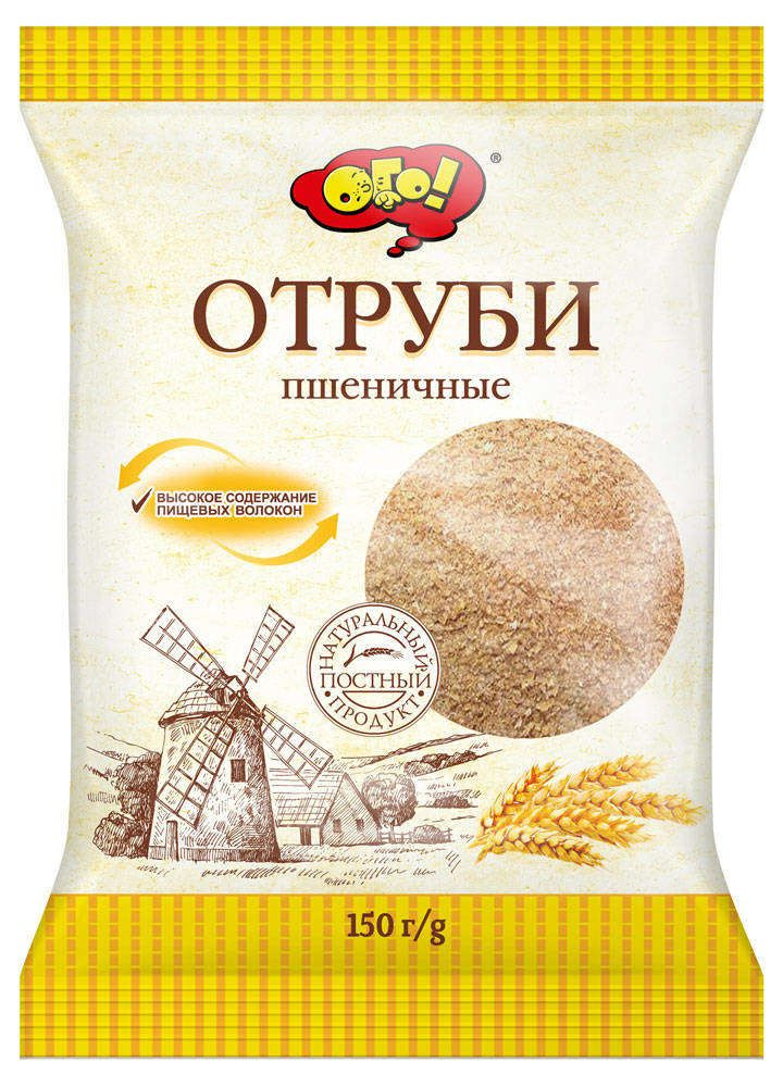 Отруби пшеничные ОГО!, 150 г, 5 шт #1