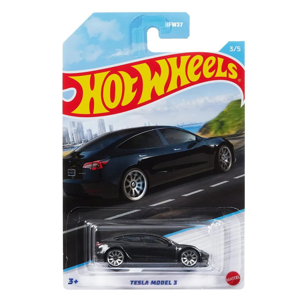 Машинка Hot Wheels Автомотив Люксовый седан TESLA MODEL 3 / Хот Вилс  #1