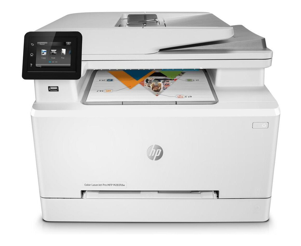 HP МФУ Лазерное Color LaserJet Pro MFP M283fdw, белый, серый #1