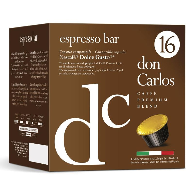 Кофе в капсулах Don Carlos Espresso Bar (DG), 16шт/уп #1