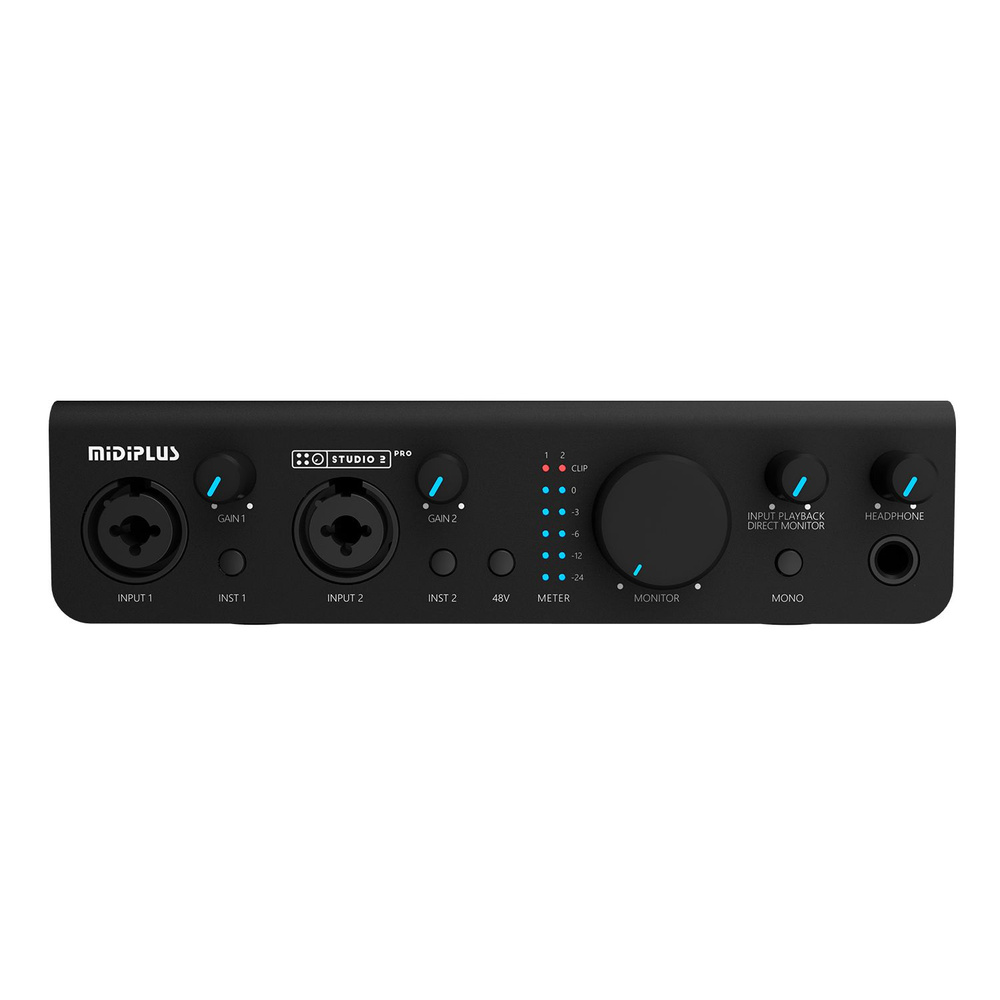 Midiplus Studio 2 pro OTG - аудиоинтерфейс USB, 2 входа/2 выхода c OTG #1