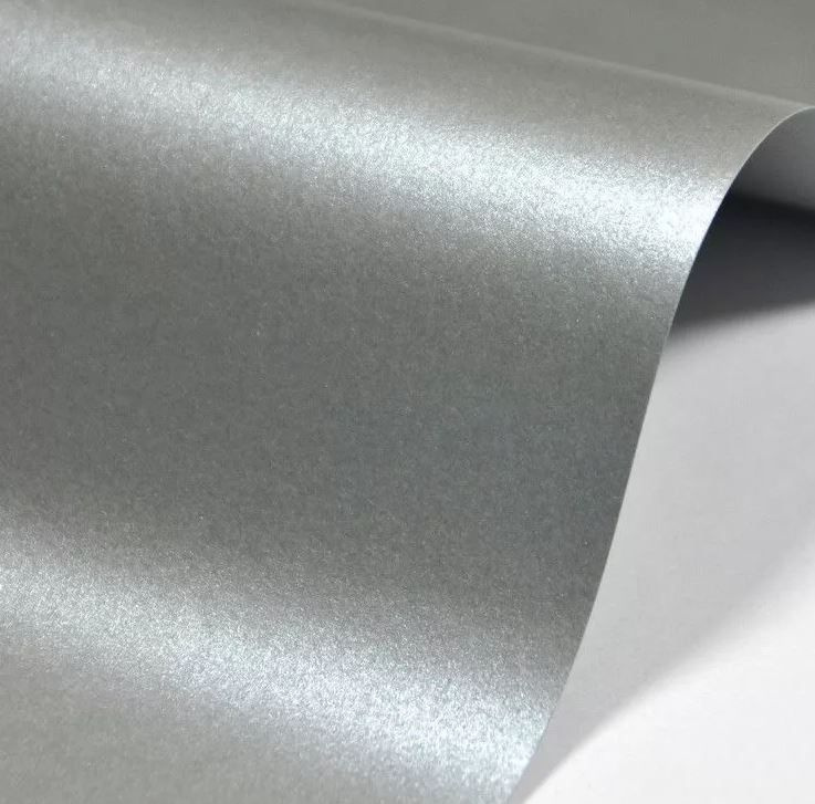 "Лунное серебро" перламутровая бумага для скрапбукинга, 120 г, 5 листов, 30х30 см  #1