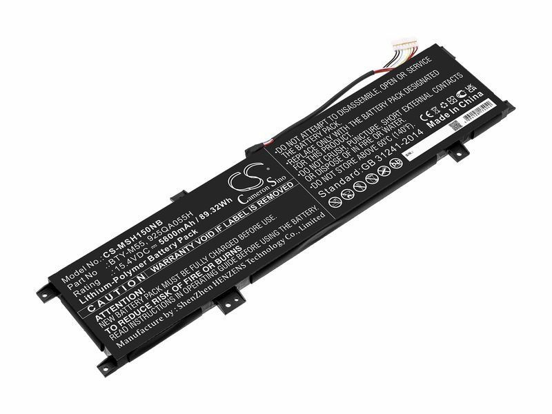 Аккумулятор для ноутбука MSI Alpha 15 A3DDK, 15 A4DEK (BTY-M55) #1