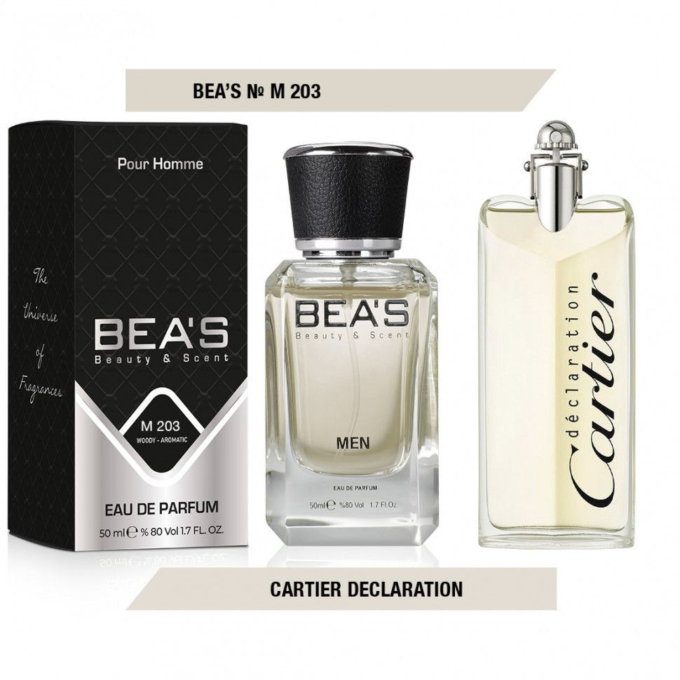 BEA'S Beauty & Scent Beas M203 Cartier Declaration Men edp 50 ml.Мужская Вода парфюмерная 50 мл  #1