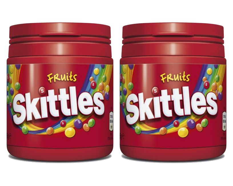 Конфеты жевательные Skittles Fruits /Драже Конфеты Скитлс, 125г х 2шт  #1