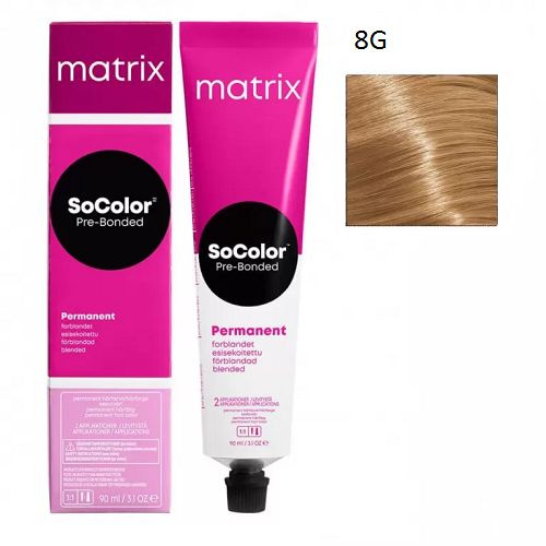 Крем краска MATRIX SoColor Pre-Bonded 8G, 90 мл #1