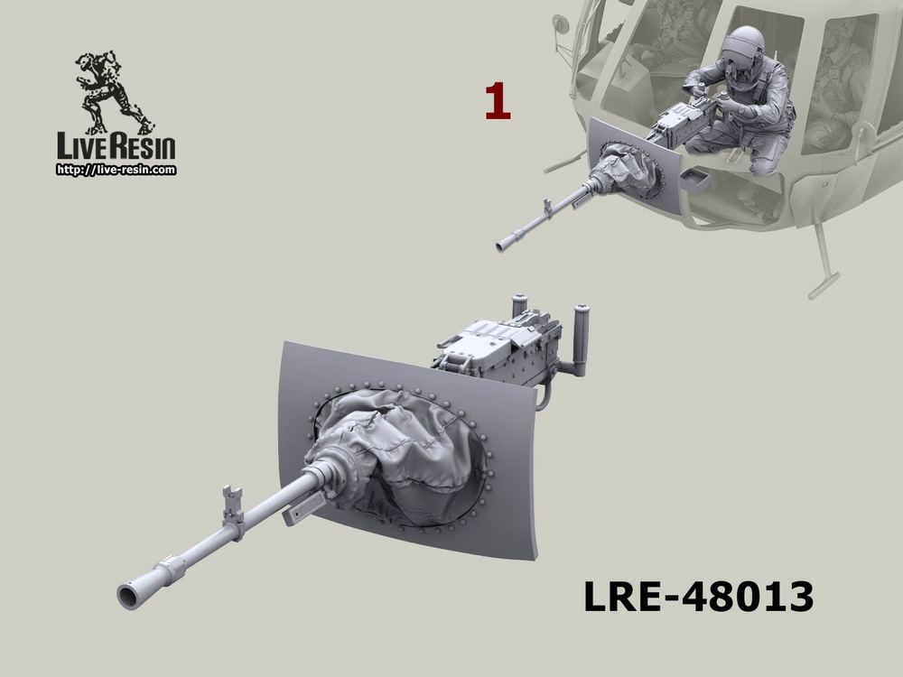 Live Resin LRE48013 Вооружение вертолета Ми-8 по мотивам альтернативных вселенных - Сталкер и др. 3 шт #1