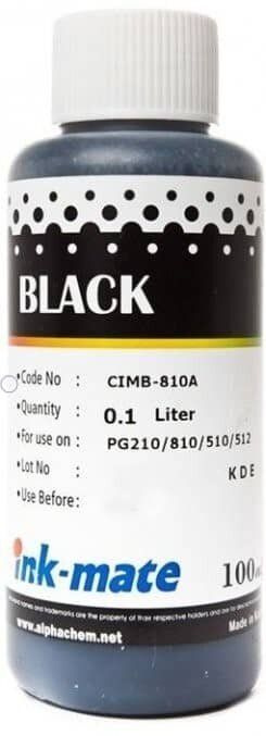 Чернила пигментные Ink-Mate CIM-810A Black для картриджей Canon PG-510/512 100мл  #1