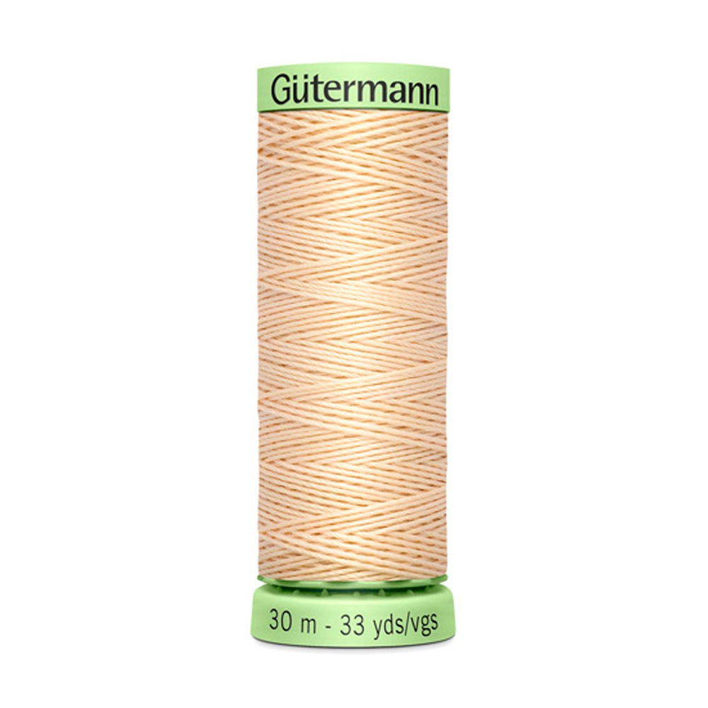 03 Нить Top Stitch 30/30 м для декоративной отстрочки, 100% полиэстер Gutermann 744506 (005 кремовый) #1