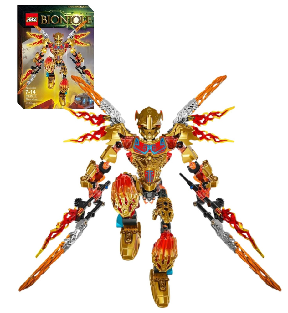 Конструктор Бионикл Bionicle 612-4 Таху и Икир - Объединение Огня/ Детский игровой набор на 209 деталей #1