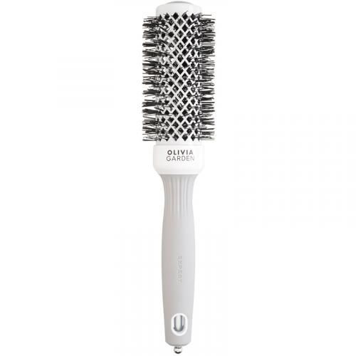 Термобрашинг Olivia Garden Expert Blowout Shine White & Grey ID2004 для волос, 35 мм  #1