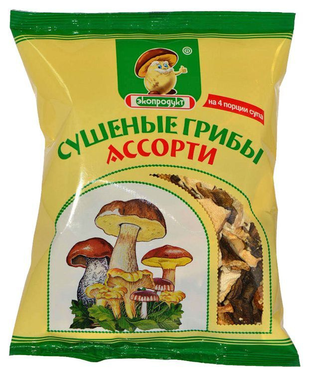 Грибы сушеные Экопродукт ассорти, 50 г #1