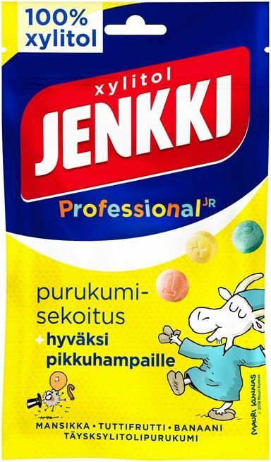 Жевательная резинка Jenkki Professional Chewing Gum Mix с ксилитом 75 г (из Финляндии)  #1