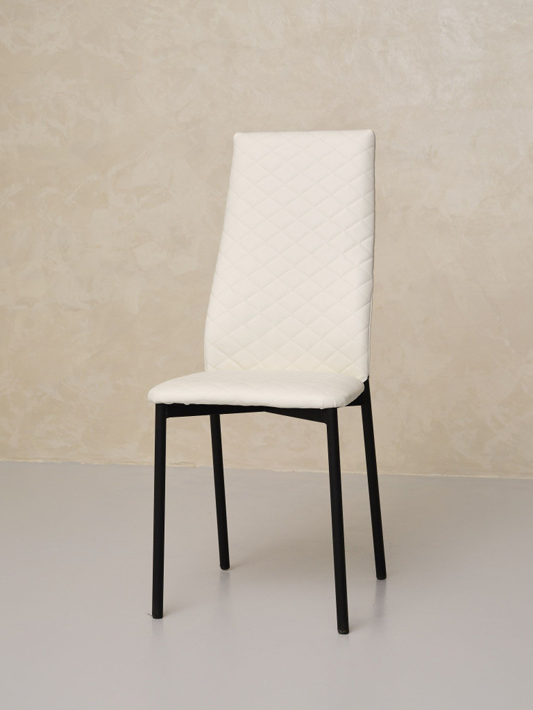 Стул Комплект стульев с мягким сиденьем и спинкой для кухни, Цвет Белый, 1 шт.  #1