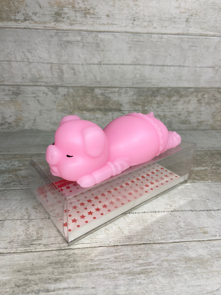 Свинка антистресс-сквиш розовая #1