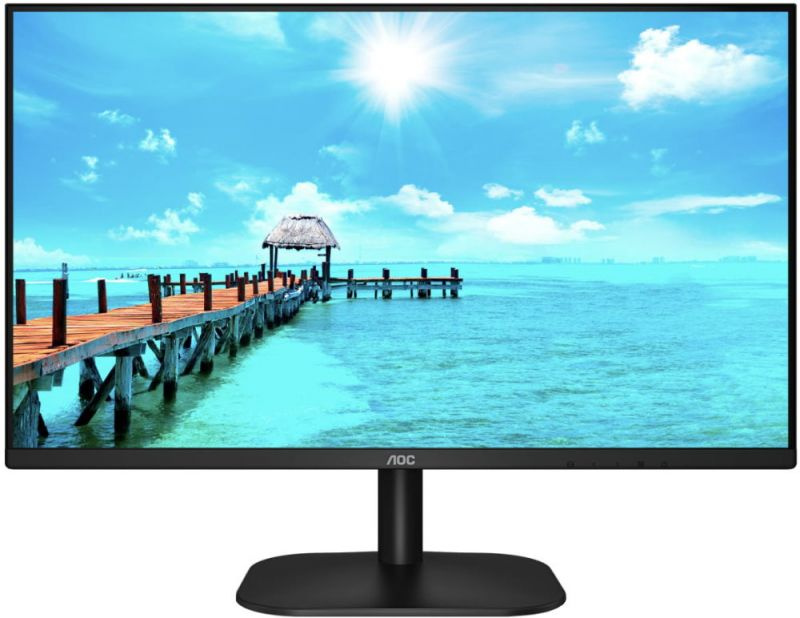 AOC 27" Монитор Монитор AOC 27B2H IPS,27quot;,16:9 FHD (1920x1080 при 75 Hz),250cd/m2,1000:1,20M:1,178/178,4ms,VGA,HDMI,Black #1