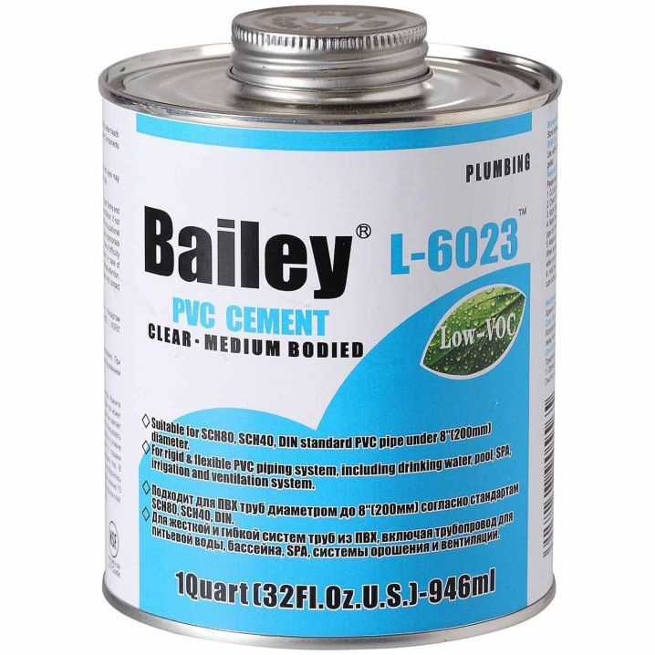 Клей для труб ПВХ Bailey L-6023 237 мл #1