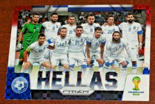 Коллекционная карточка Panini Prizm FIFA WORLD CUP 2014 - #17 Hellas - Red White Blue Prizm  #1