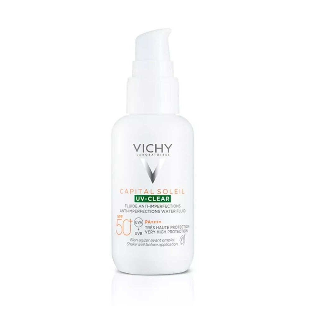 Vichy Невесомый солнцезащитный флюид UV-Clear для лица против несовершенств SPF 50+, 40 мл  #1