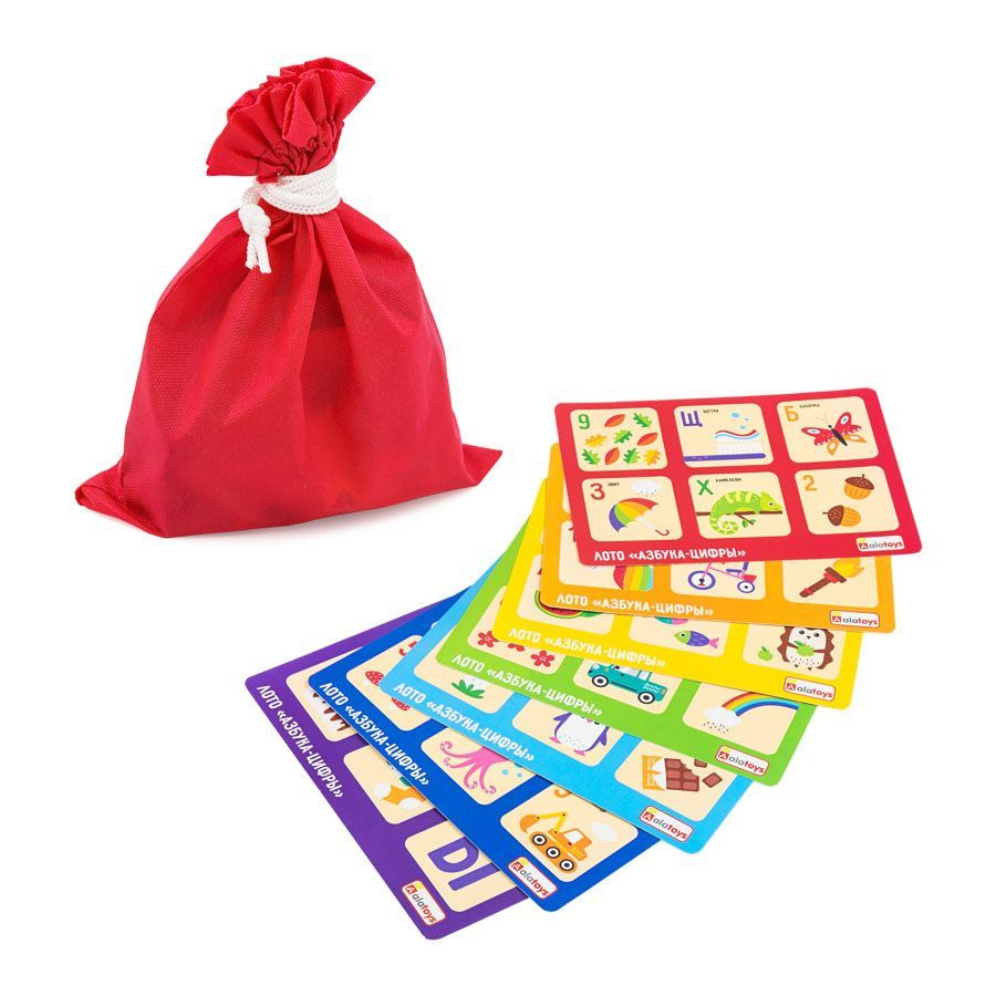 Настольные игры для детей, лото "Азбука" подарок девочке, мальчику, развивающие игры для малышей от 1 #1