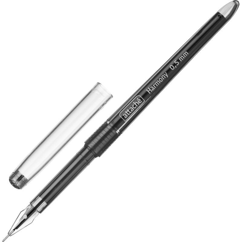 Attache Ручка Гелевая, толщина линии: 0,5 мм, цвет: Черный, 5 шт.  #1
