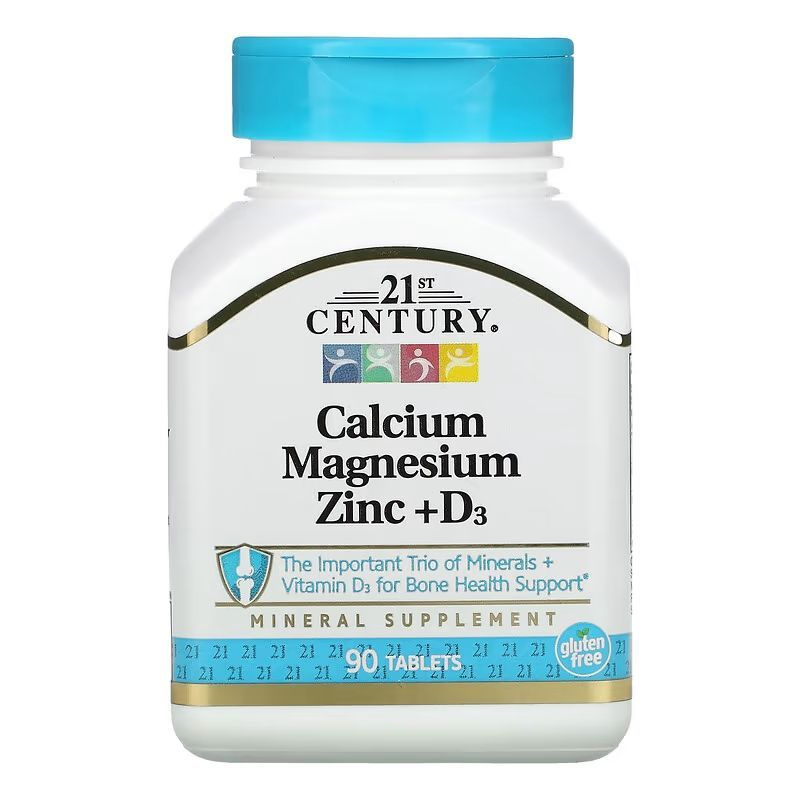 21st Century Calcium, Magnesium, Zinc + D3 90 tab./ 21 Сентури кальций, магний, цинк и витамин D3, 90 #1