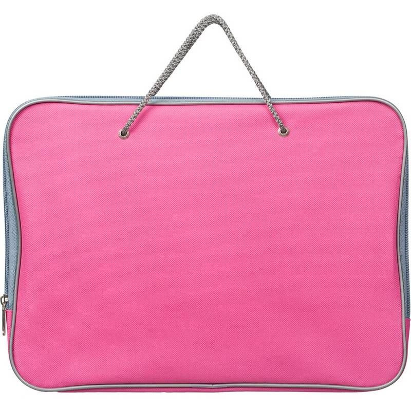 Attache -портфель на молнии с ручками Розовый, А4 -  с .